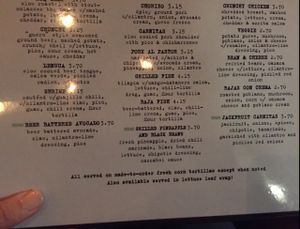 vegan taco options at Tacos & Beer in Las Vegas