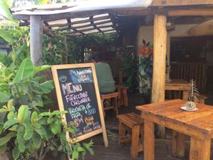 outdoor seating  at Casa Esquina in Isla De Pascua