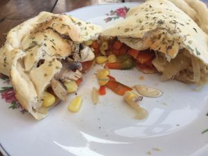 vegan empanada  at Casa Esquina in Isla De Pascua