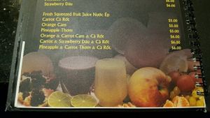 juices at Pho Saigon in Anchorage