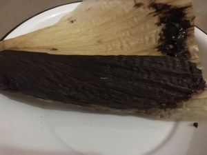 chocolate tamales! at Chia Fonda Vegana in Guadalajara