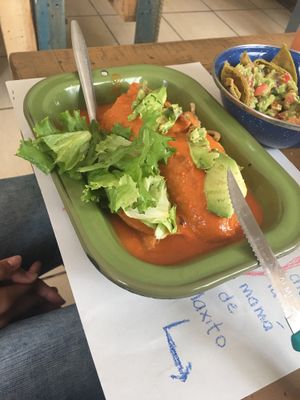 torta ahogada  at Chia Fonda Vegana in Guadalajara