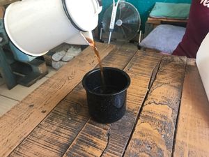 Café de Olla  at Chia Fonda Vegana in Guadalajara