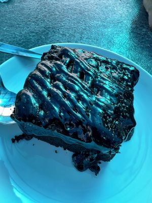 Chocolate brownie   at Yummy Yoga Cafe in Udaipur