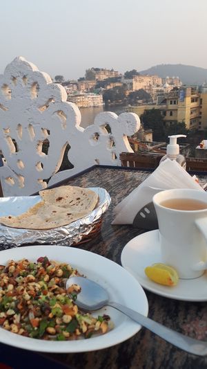 Amazing rooftop vegan cafe! at Yummy Yoga Cafe in Udaipur