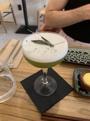 Matcha cocktail  at Hearth  in Amsterdam