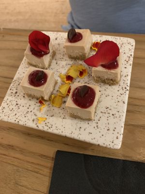 Raw nut and coconut milk semifredo  at Hearth  in Amsterdam