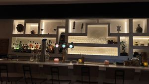 The bar  at Hearth  in Amsterdam