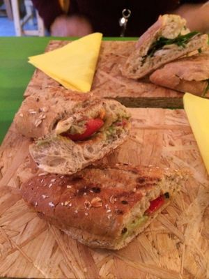 Vegan sandwich at Hearth  in Amsterdam
