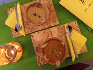 Vegan delicious soups! at Hearth  in Amsterdam