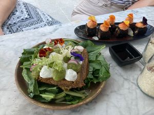 Falafel waffle at Hearth  in Amsterdam