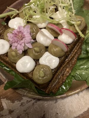 Falafel waffel  at Hearth  in Amsterdam