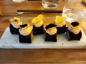 Mexican-inspired sushi at Hearth  in Amsterdam