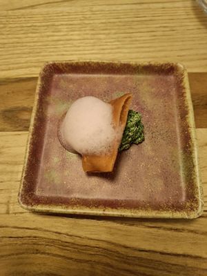 A complimentary appetizer at Hearth  in Amsterdam