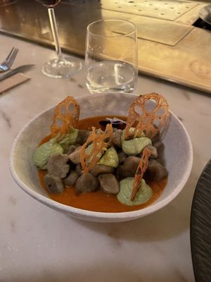 Aubergine gnocchi  at Hearth  in Amsterdam