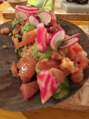 Courgette boat. Really amazing at Hearth  in Amsterdam