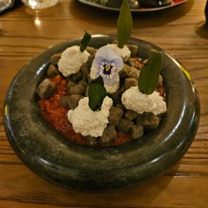 Buckwheat lentil gnocci at Hearth  in Amsterdam