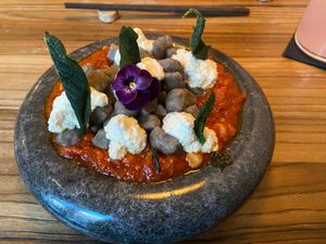 Eggplant gnocchi: quite good, but the broccoli gnocchi is better at Hearth  in Amsterdam