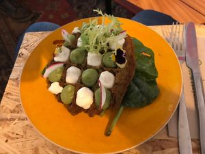 Lovely falafel waffle :) at Hearth  in Amsterdam