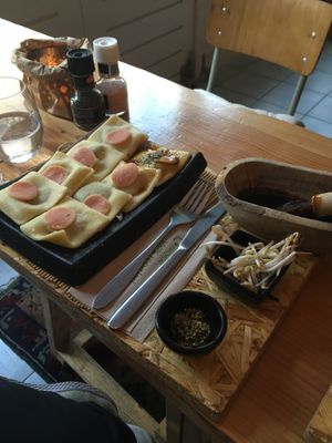 japanese ravioli. at Hearth  in Amsterdam