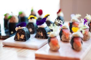 Our Vegan Sushi Mix at Hearth  in Amsterdam