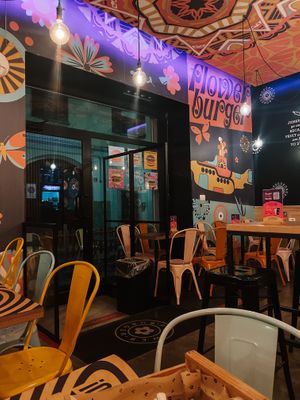 The inside of the restaurant. at Flower Burger - Porta Genova in Milan