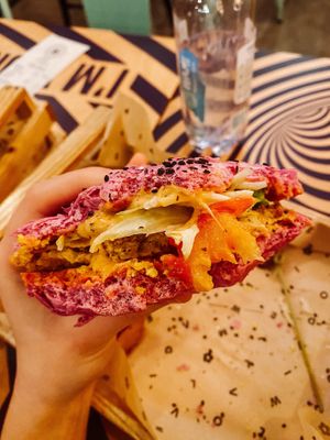 Cherry Bomb inside at Flower Burger - Porta Genova in Milan