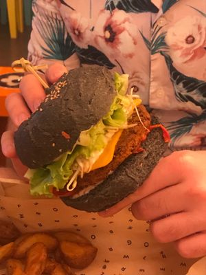 Flower burger.  at Flower Burger - Porta Genova in Milan