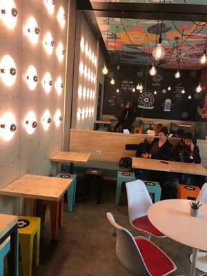 Seating at Flower Burger - Porta Genova in Milan