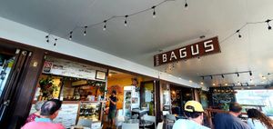 Outdoor area-dog friendly at Bali Bagus Cafe in Byron Bay
