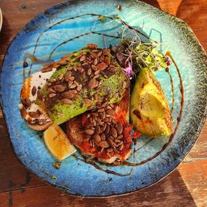 Avo on sourdough at Bali Bagus Cafe in Byron Bay