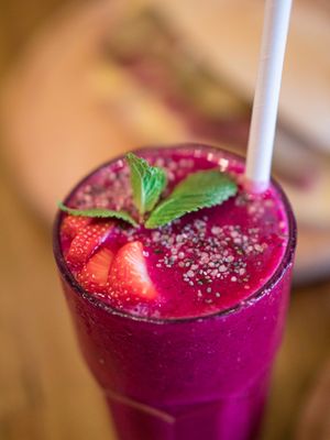 Padang Padang smoothie! at Bali Bagus Cafe in Byron Bay
