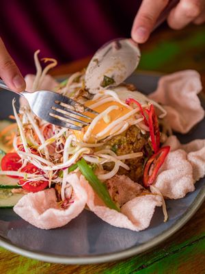 Nasi Goreng! at Bali Bagus Cafe in Byron Bay