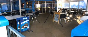 Nice large eating area at Odyssey on the Strand  in Townsville