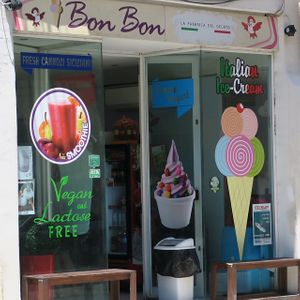 vegan ice cream  at Bon Bon in Gozo