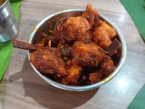 Vege chicken varuval at Bindhu Restaurant in Subang Jaya