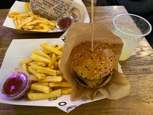 Mango Royal burger  at Mango Vegan Street Food - Hala Koszyki in Warsaw