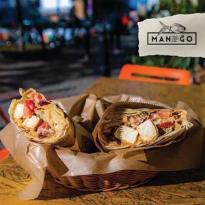 Pita with tofu at Mango Vegan Street Food - Hala Koszyki in Warsaw