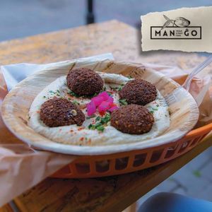 Hummus falafel at Mango Vegan Street Food - Hala Koszyki in Warsaw