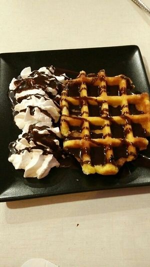 Gofre Vegano at Pizzeria Mayor in Alcobendas