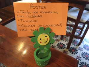 Desserts at Tasca la Fuente in La Palma