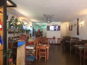 inside the restaurants at Krava Restaurant  in Isla De Pascua