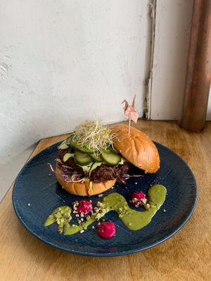 Japanese Burger  at Neko Neko in Fitzroy