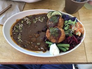 Vegan curry at Neko Neko in Fitzroy