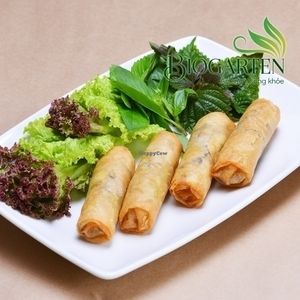 Spring rolls at Biogarten Restaurant in Ho Chi Minh City