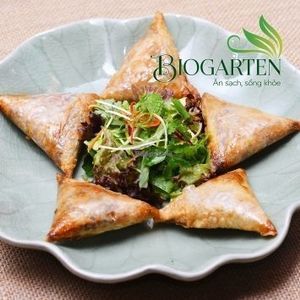 Vegan Spring rolls
 at Biogarten Restaurant in Ho Chi Minh City