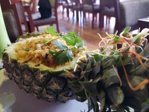 Pineapple rice at Biogarten Restaurant in Ho Chi Minh City