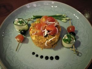couscous eggplant  at Biogarten Restaurant in Ho Chi Minh City