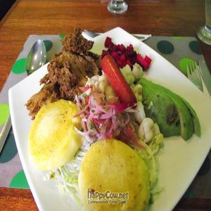 The 'traditional highlands' dish at El Maple in Quito