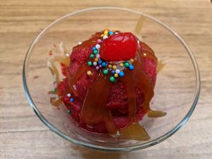 Blackberry sorbet at El Maple in Quito